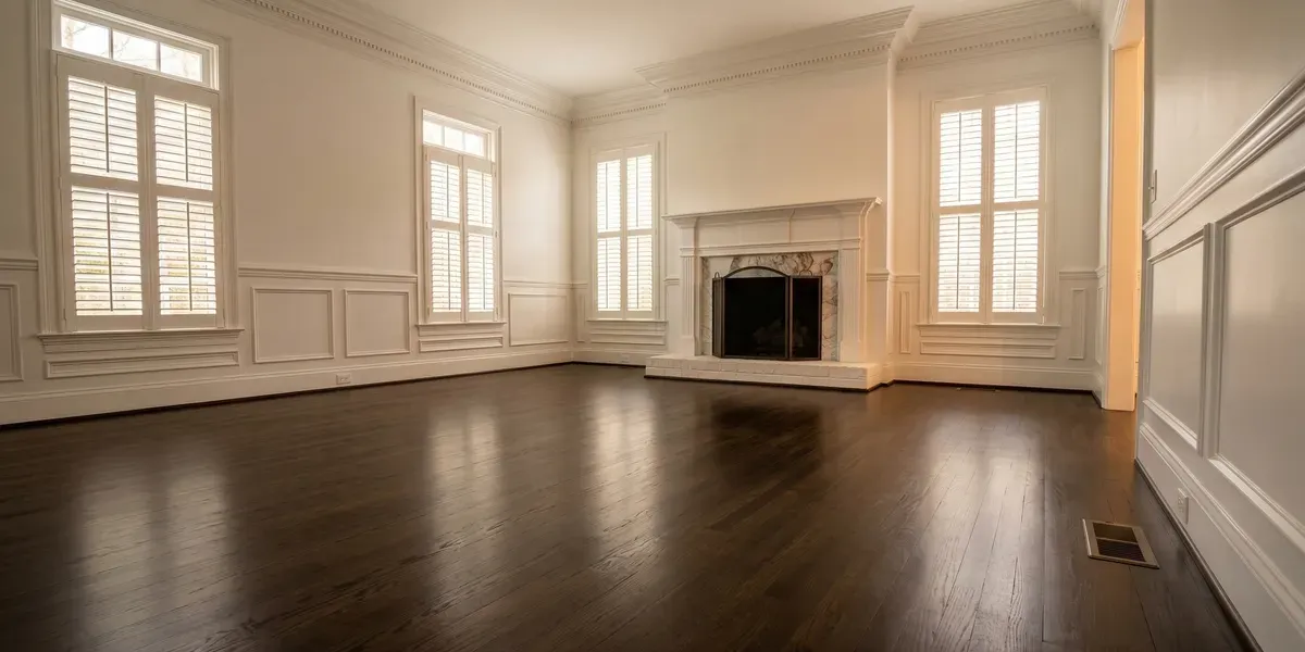 Refinished hardwood floors in a Dunwoody home